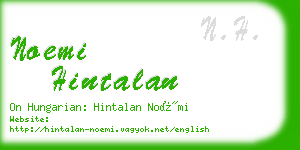 noemi hintalan business card